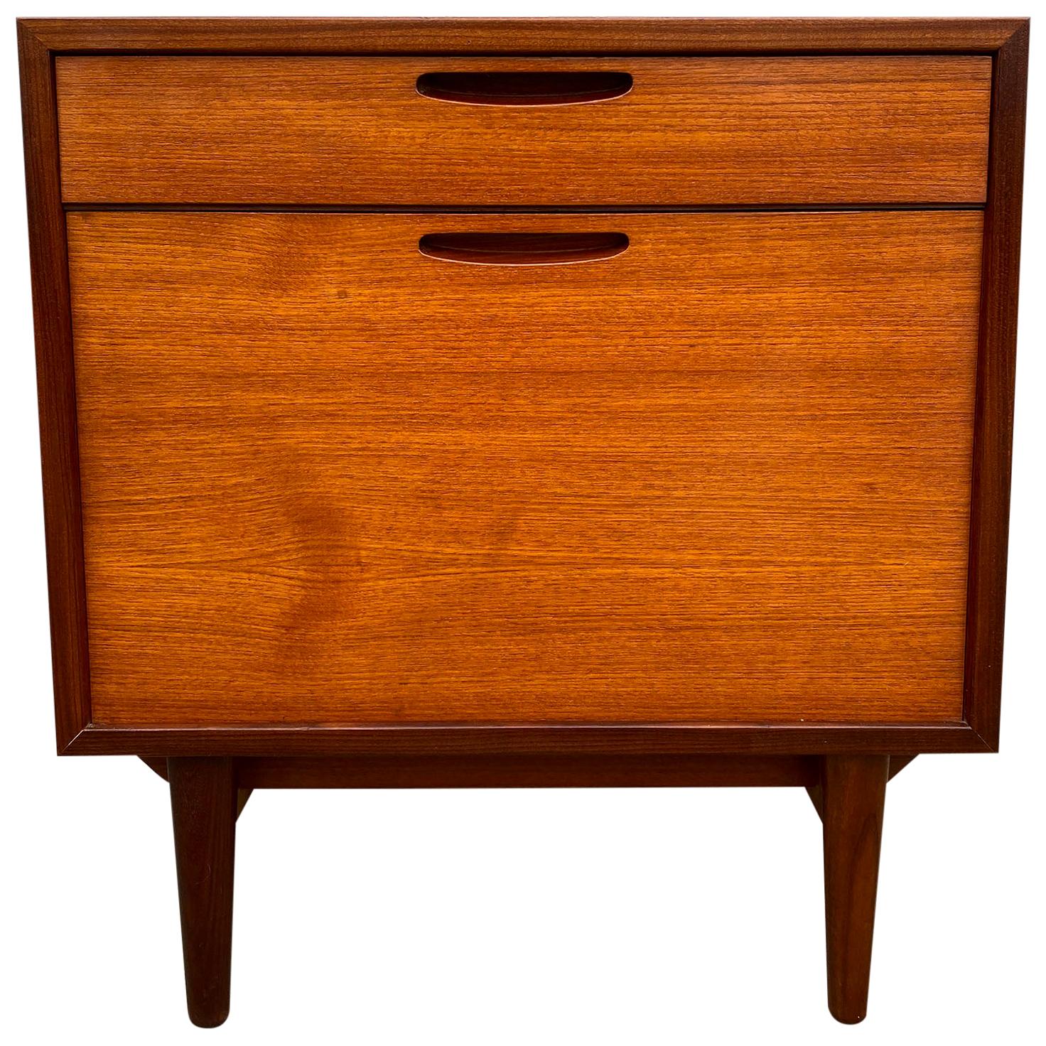 '1' Midcentury Ib Kofod-Larsen Teak Nightstand Brande Mobelfabrik