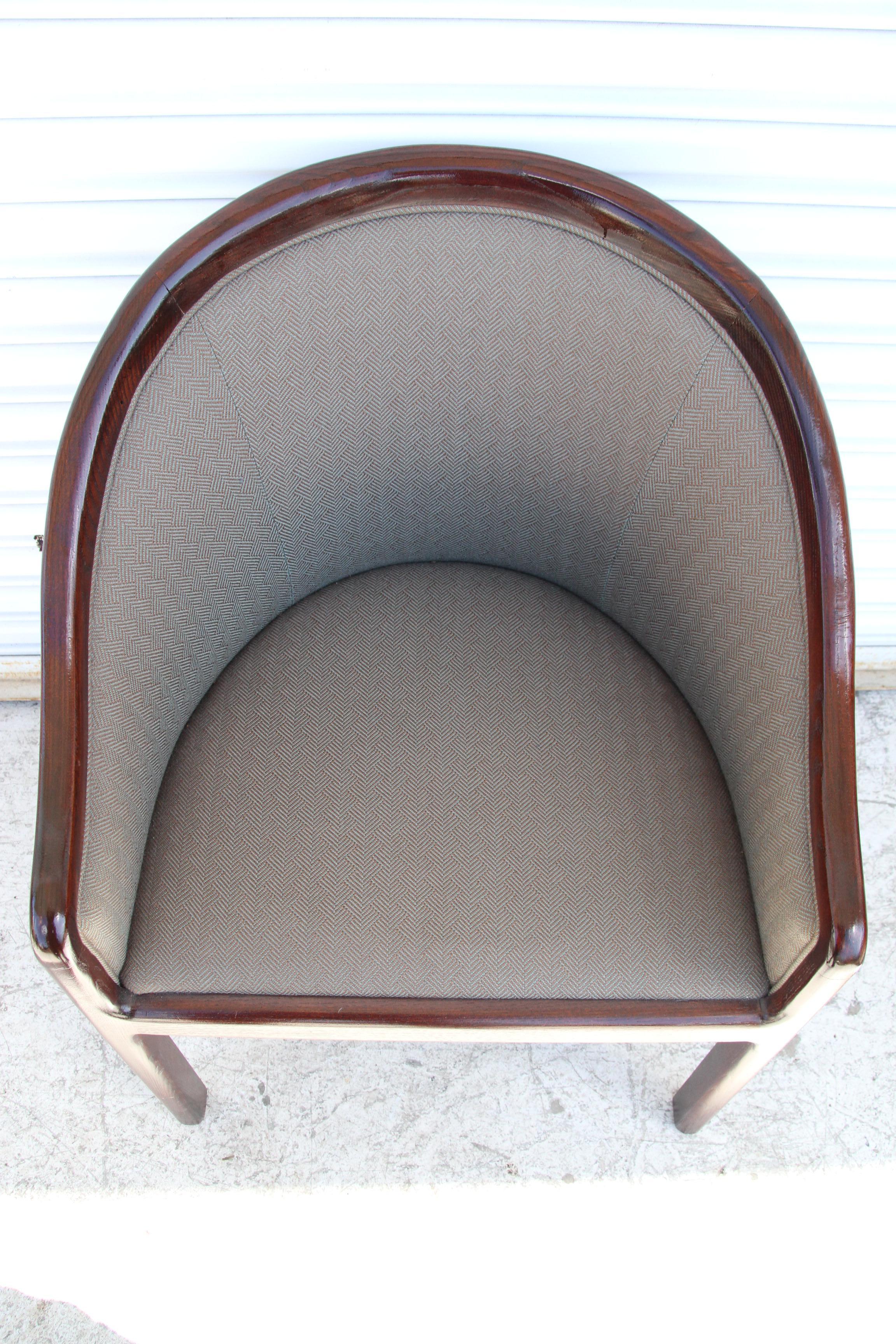 1 Mid Century Jack Lenor Larsen Barrel Chair 3