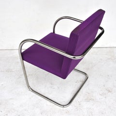 1 Midcentury Knoll Brno Stainless Tubular Chair by Ludwig Mies van der Rohe