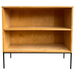 '1' Midcentury Paul McCobb Single Bookshelf #1516 Maple Iron Base Blonde