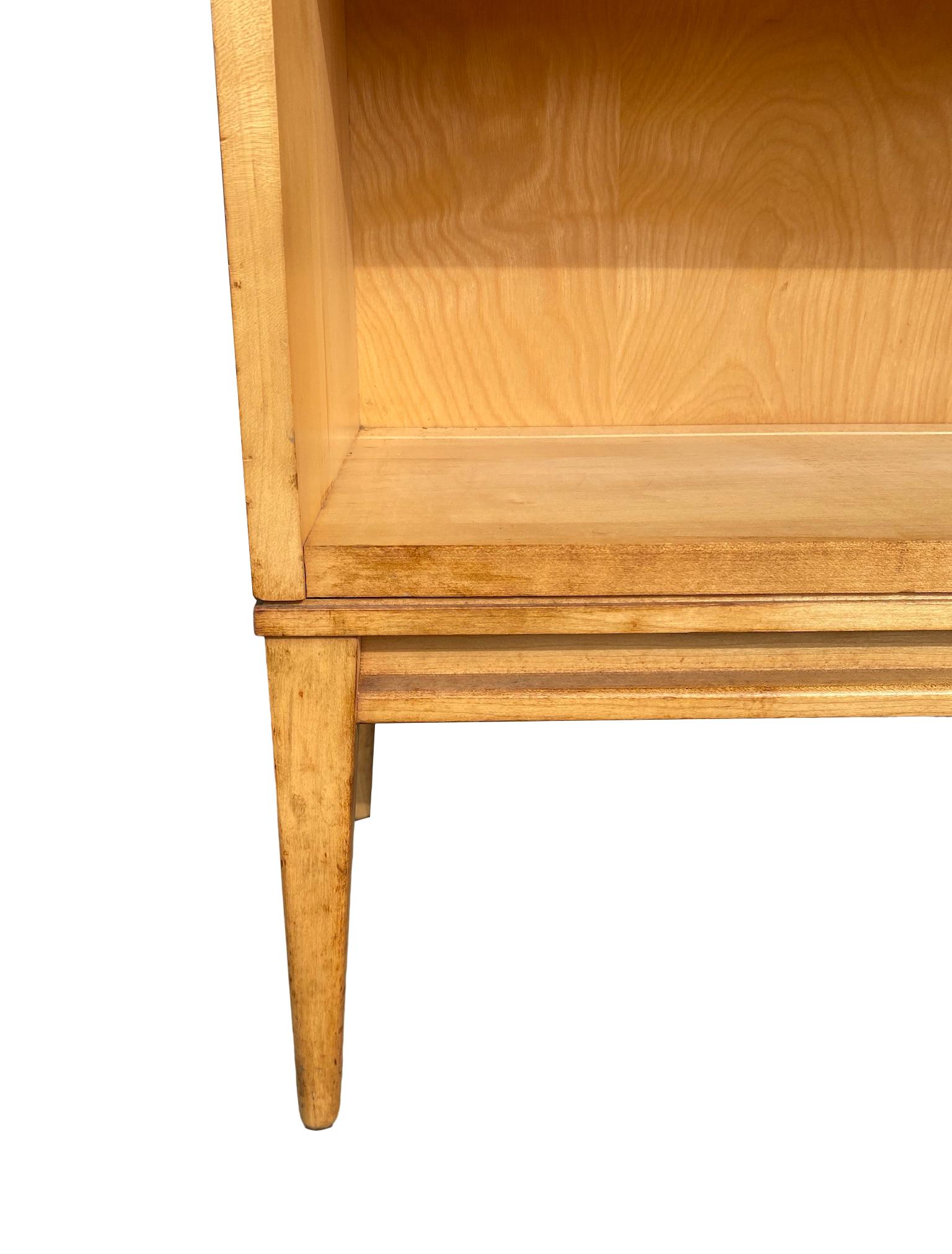 Mid-Century Modern '1' Midcentury Paul McCobb Single Bookshelf #1516 Maple wood Base Blonde