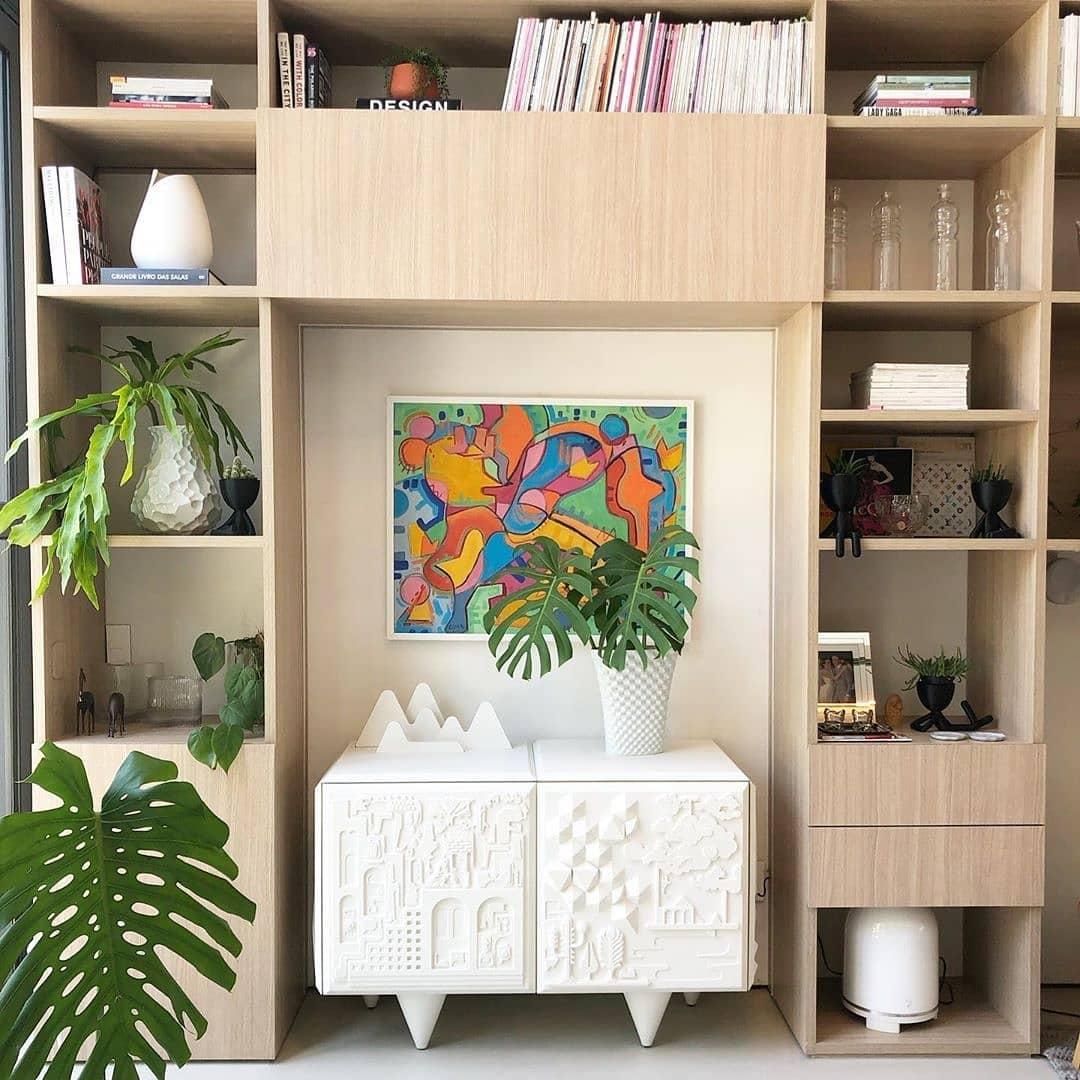 This modular Cabinet / side board / buffet designed by Antoine and Manuel for this Collection edited by BD is a surprising mixture of applied arts, hieroglyphic language, contemporary graphics, fantasy and optimism. Produced with yesteryear quality,