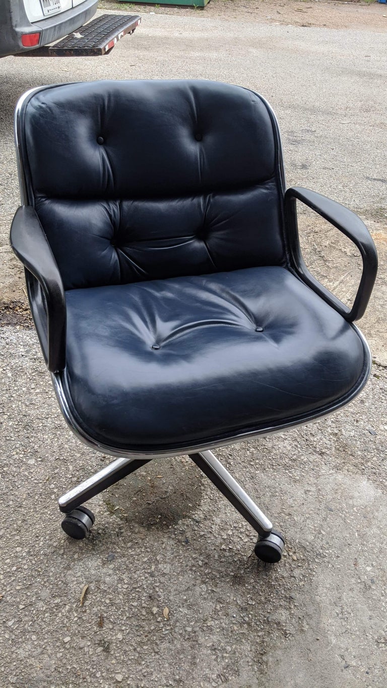 1 Navy Blue Knoll Pollock Chair 8 Available For Sale at 1stdibs