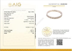 $1 KEIN RESERVE! 0,45 Karat Fancy Pink Diamond - 14 kt. Weißgold-Ring
