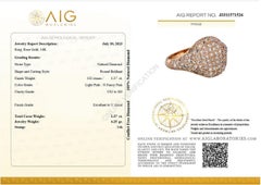 $1 NO RESERVE! 1,37 Karat Fancy Pink Diamond Dome - 14 kt. Roségold