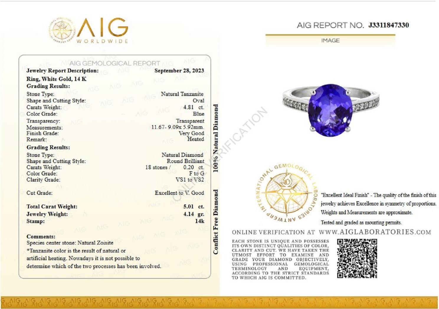** In Hong Kong and the USA the VAT is 0%.

Tanzanite is an extremely rare gemstone, found in a single location in the world, at the foothills of mount Kilimanjaro in Tanzania. As this single source is expected to drain out in 20 years from now,
