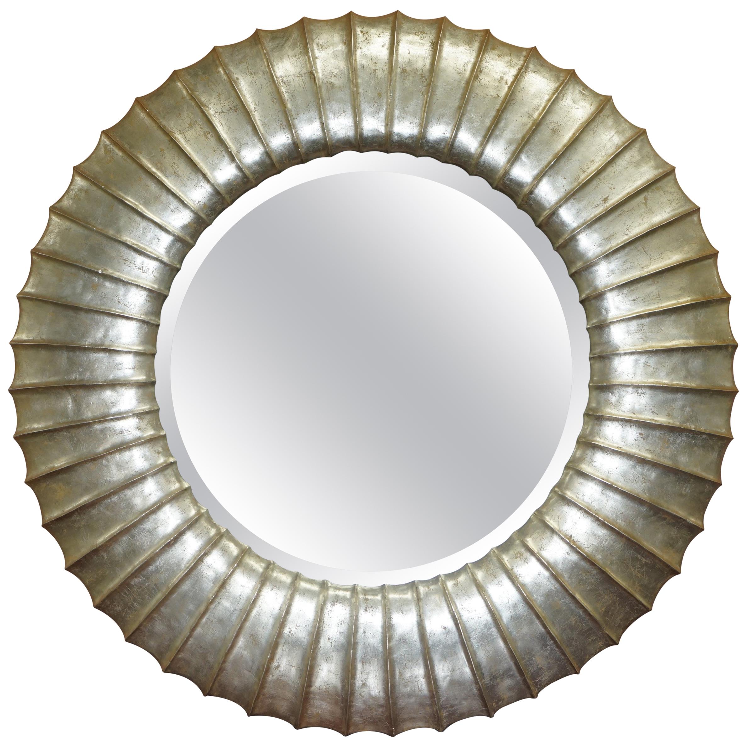 1 of 8 Christopher Guy Gold and Silver Leaf Giltwood Wall Mirrors