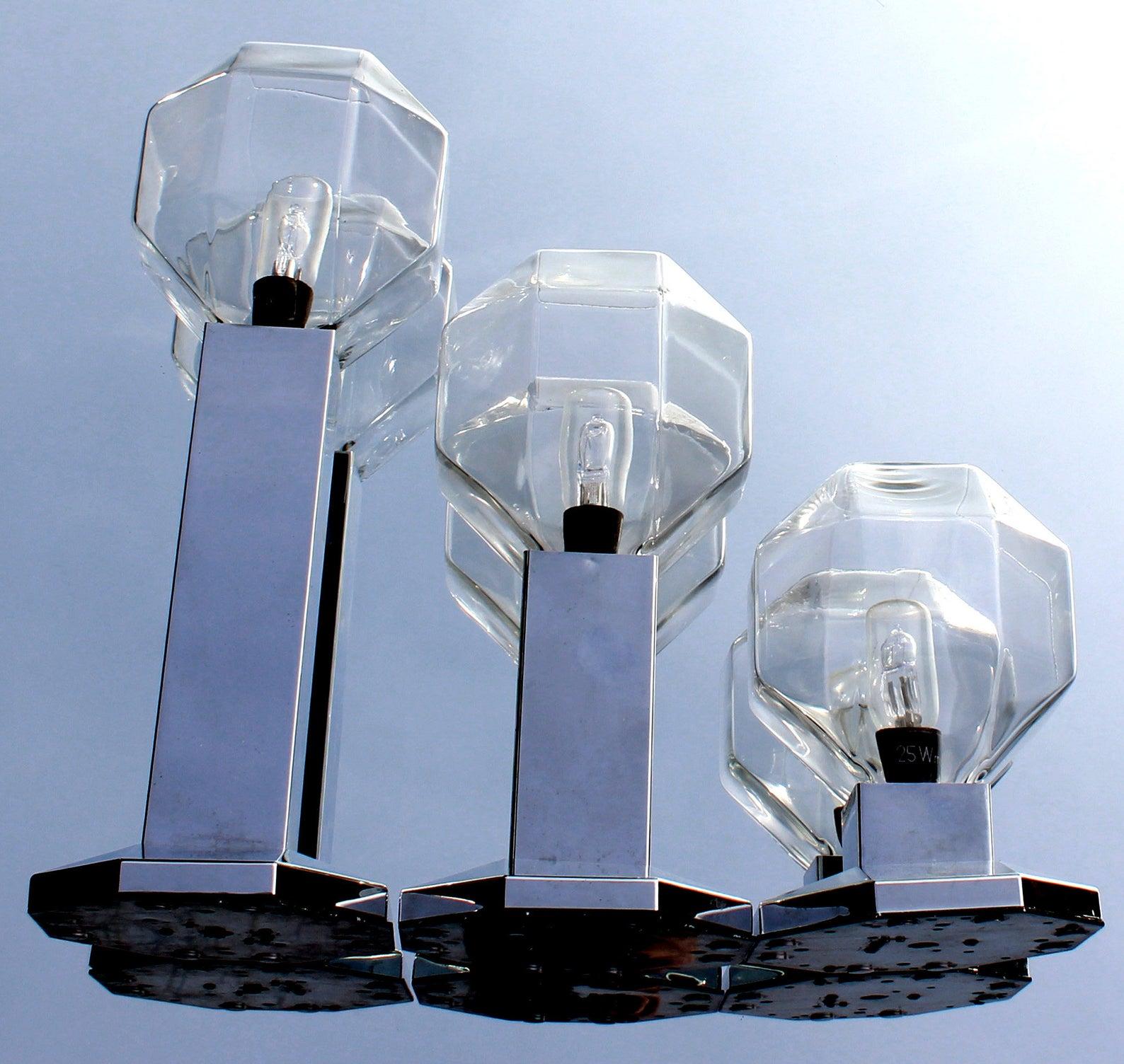 Mid-Century Modern 1 of 10 Cluster Motoko Ishii with 7 Sconce, Germany, 1974