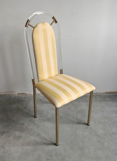 1 von 11 Holywood Regency Esszimmerstühle von Maison Jansen aus Lucit, Frankreich 1970er