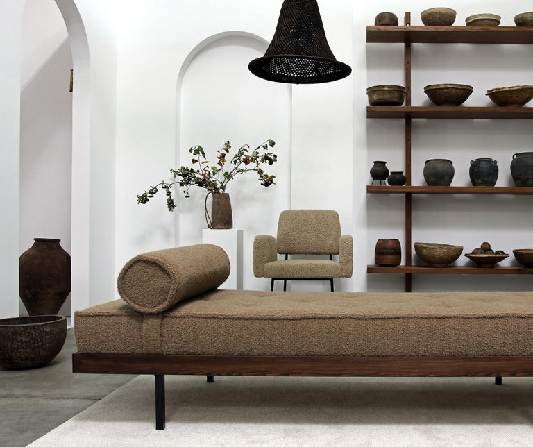 1 of 12 Dining Room Chairs, Armchair Nathan Lindberg Teddy Fur, Metal