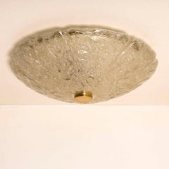 1 di 12 massicce lampade da incasso o da parete in vetro di Murano soffiato a bolle, 1960