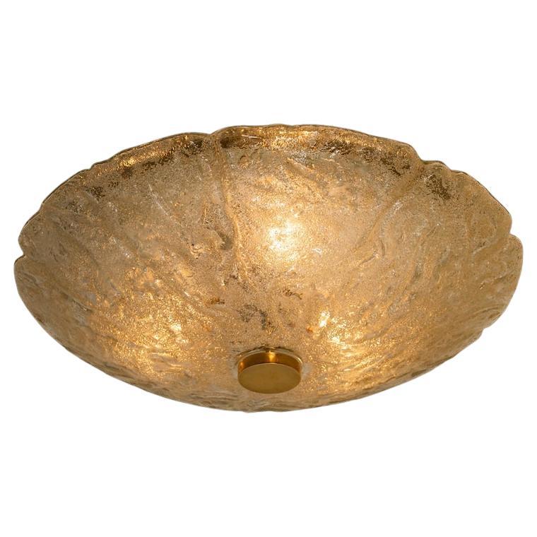 1 of 12 Massive Bubble Blown Murano Glass Flush Mounts or Wall Lights, 1960