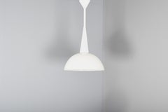 1 of 12 Perforated Metal and Glass Pendants by Mathieu Matégot, France, 1950s