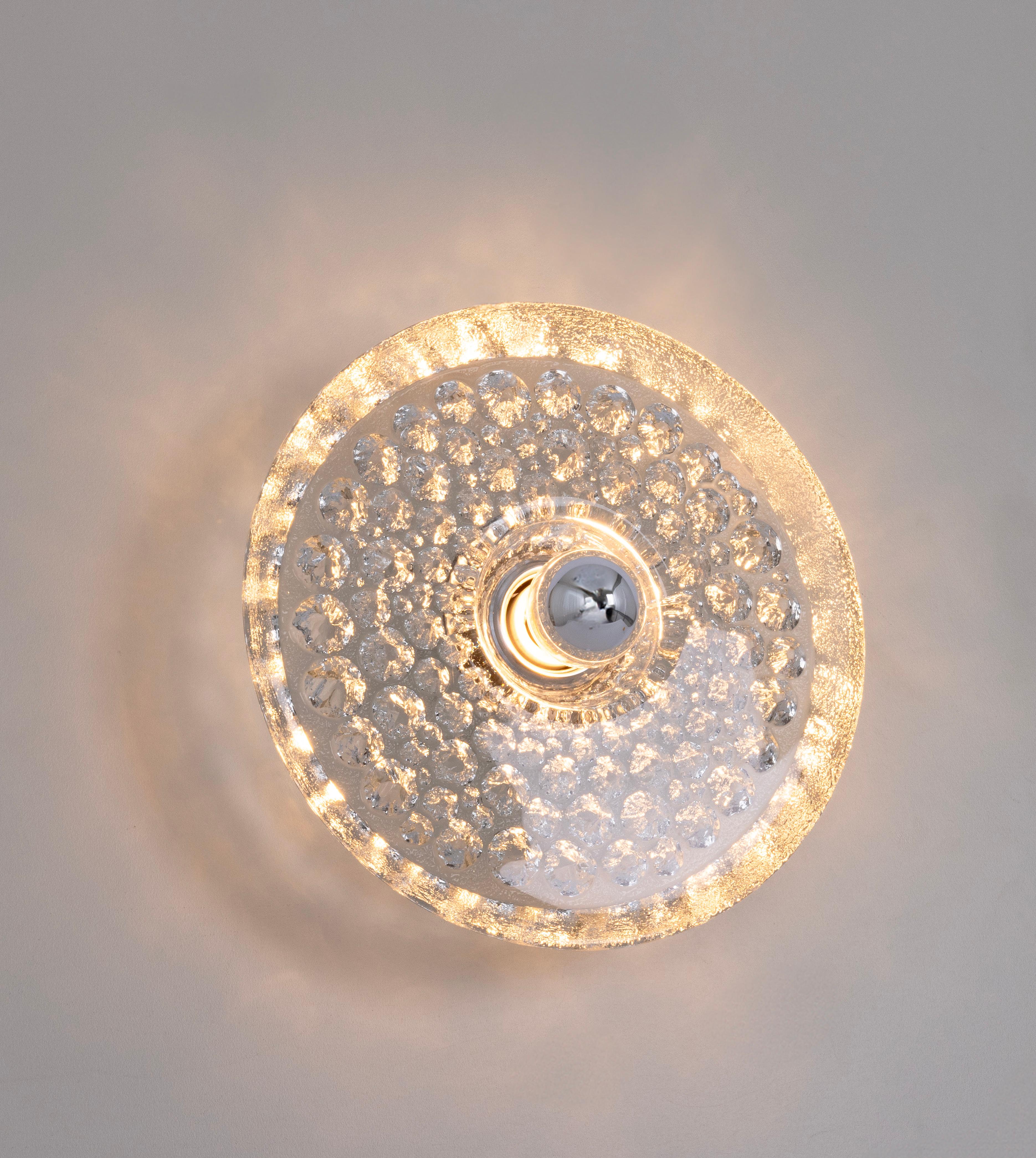 Fine XX secolo 1 of 12 Applique Sputnik in cristallo di Peill & Putzler, Germania in vendita