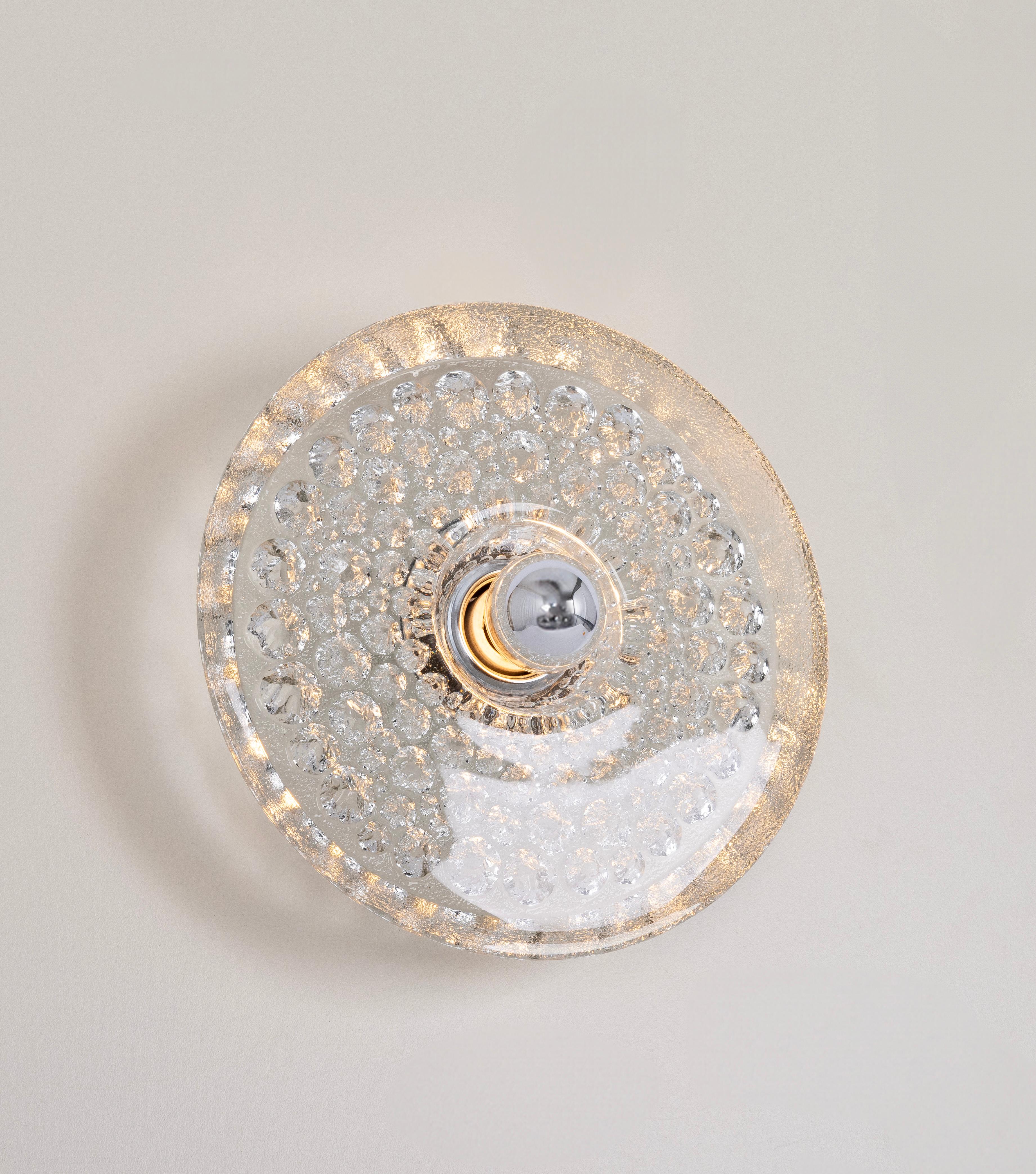 Metallo 1 of 12 Applique Sputnik in cristallo di Peill & Putzler, Germania in vendita