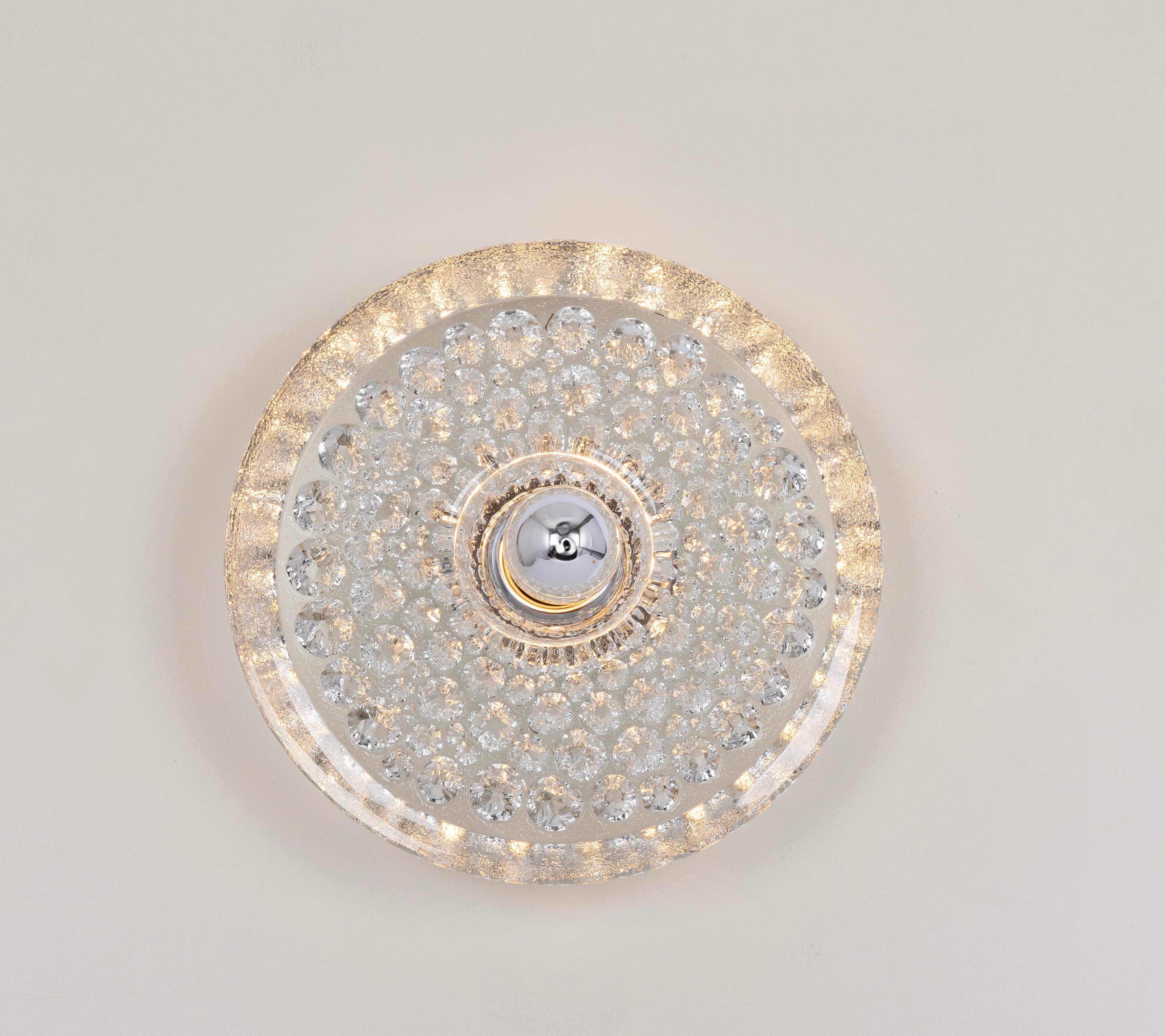 1 of 12 Applique Sputnik in cristallo di Peill & Putzler, Germania in vendita 1