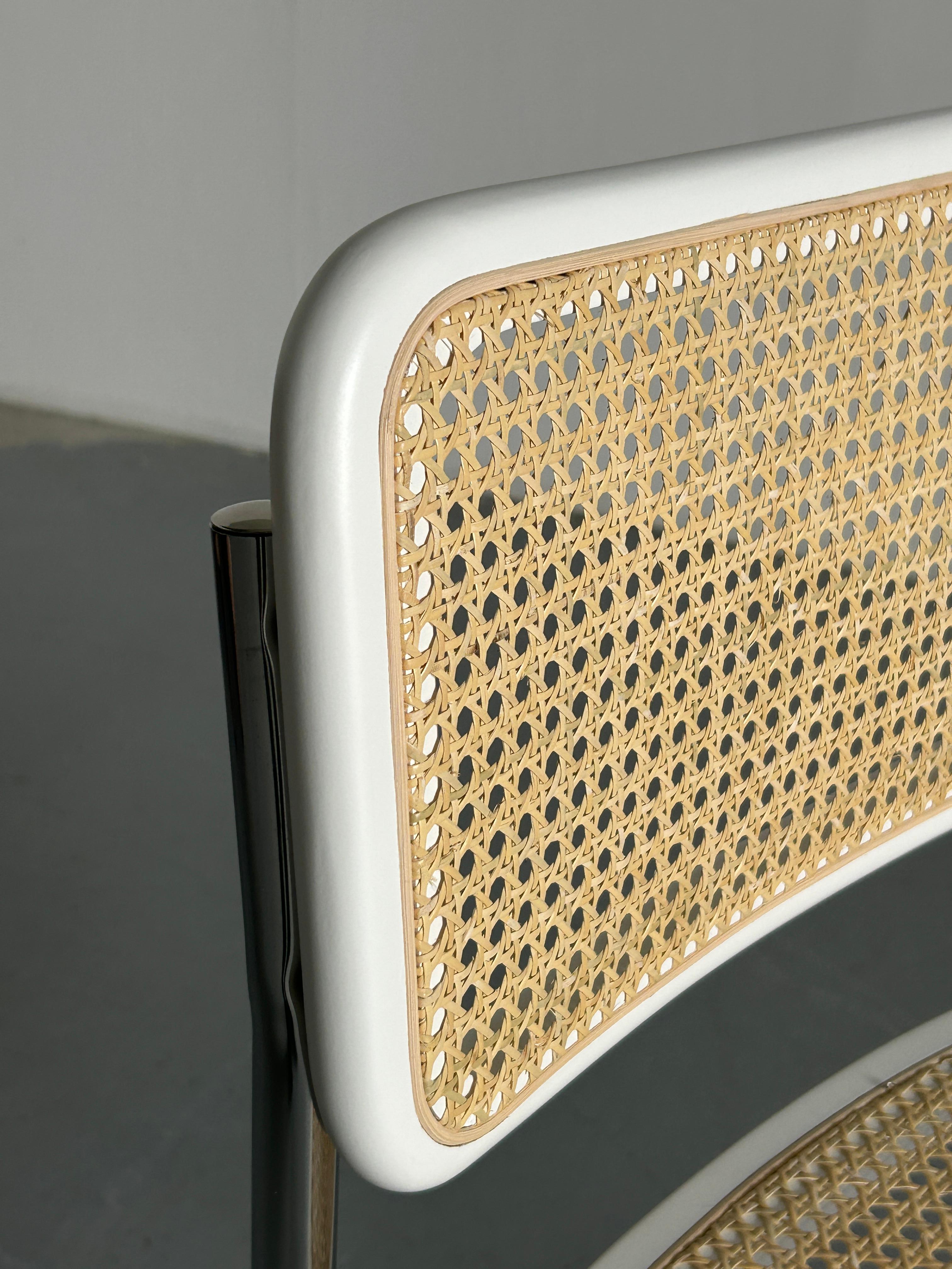 Steel 1 of 12 Vintage Cesca Mid-Century Cantilever Chair, Marcel Breuer B32 Design For Sale