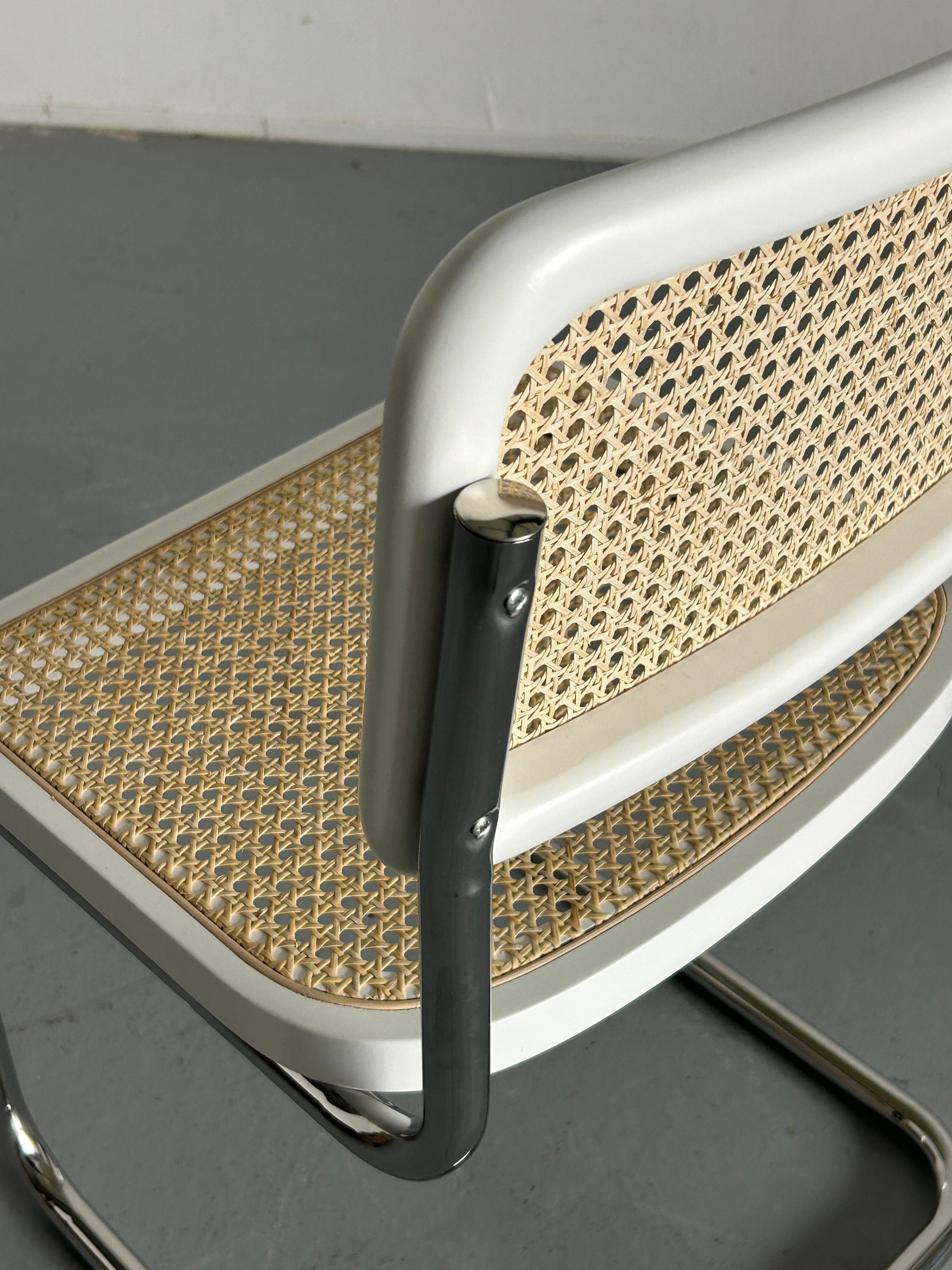 1 of 12 Vintage Cesca Mid-Century Cantilever Chair, Marcel Breuer B32 Design For Sale 1