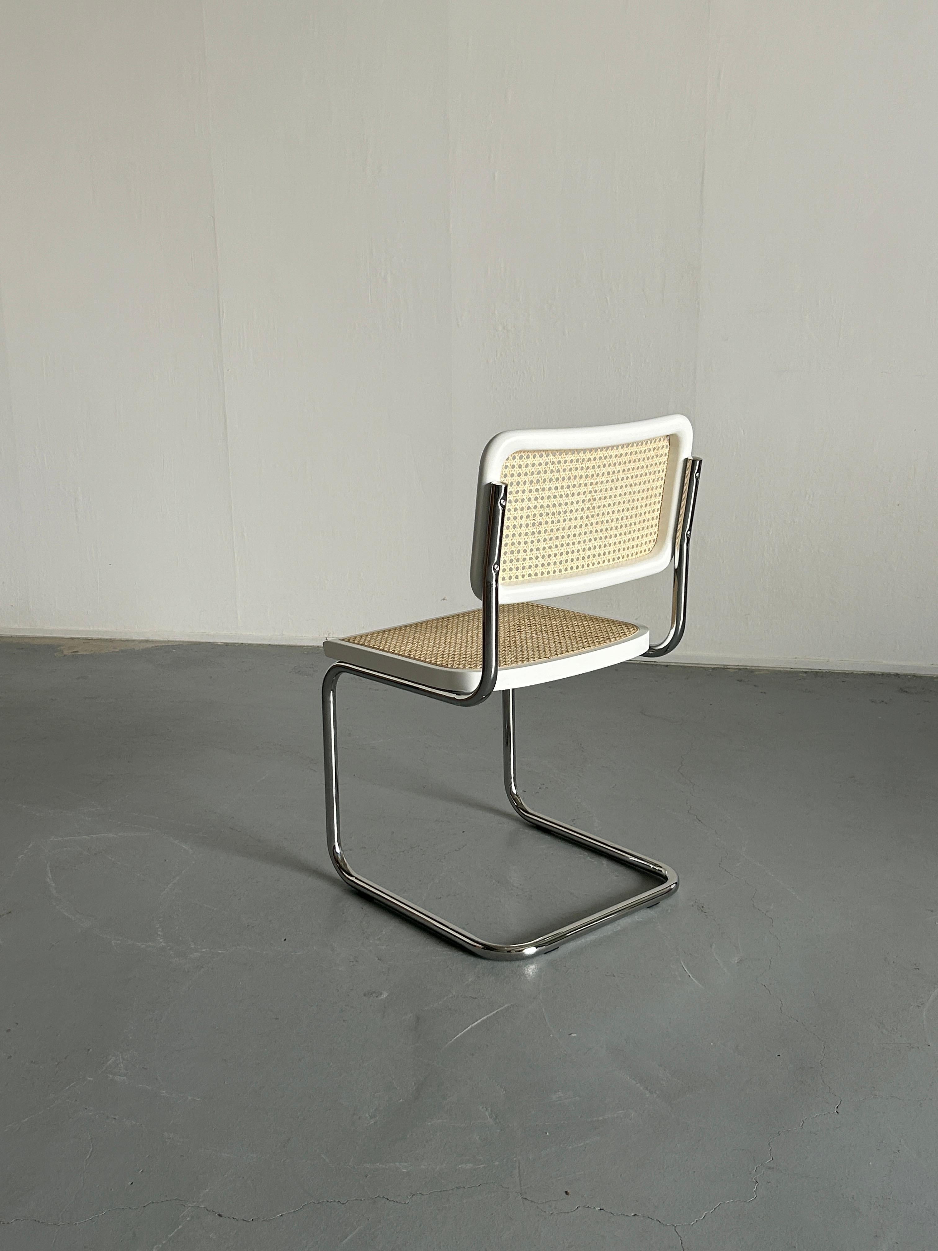 1 of 12 Vintage Cesca Mid-Century Cantilever Chair, Marcel Breuer B32 Design For Sale 2