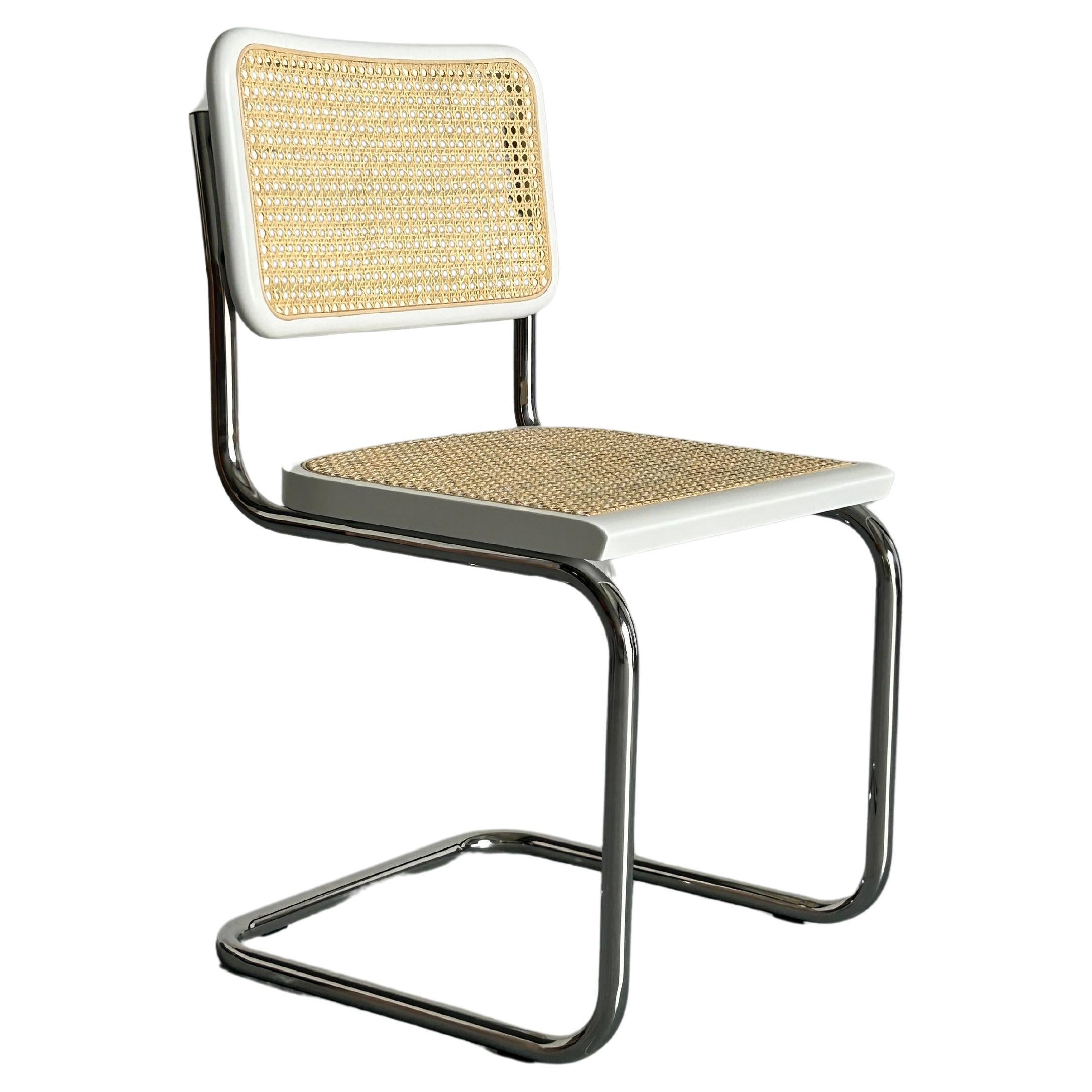 1 of 12 Vintage Cesca Mid-Century Cantilever Chair, Marcel Breuer B32 Design For Sale