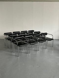 1 of 12 Vintage Postmodern Tubular Chair in the Style of Arcadia by Paolo Piva