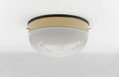 Seltene minimalistische Bauhaus-Plafoniere/Einbaubeleuchtung, 1. von 13 Stück, Deutschland 1930er Jahre