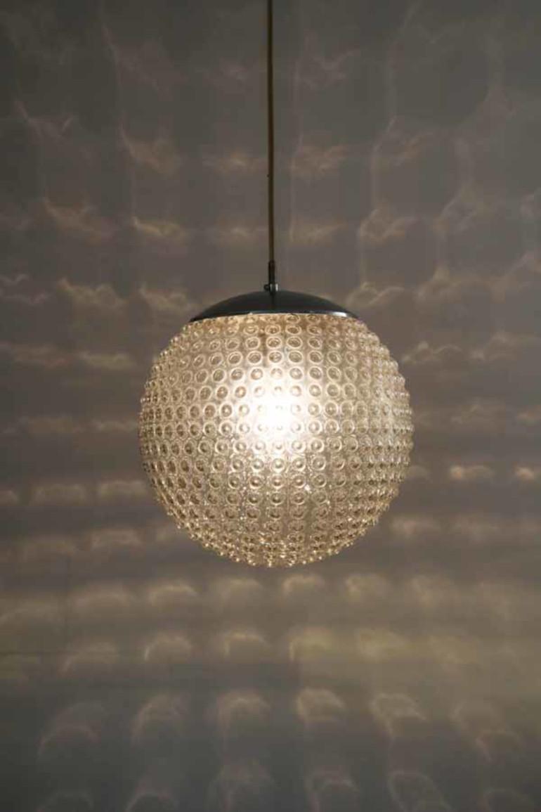 German 1 of 15 XL Staff Pendant Lamp Model P117 by Rolf Krüger, 1970s For Sale