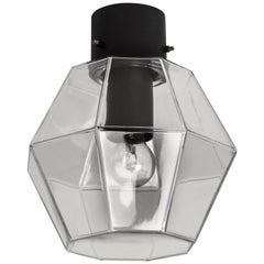 1 of 16 Limburg Geometric Glass and Cast Iron Outdoor/Indoor Flushmount Lights