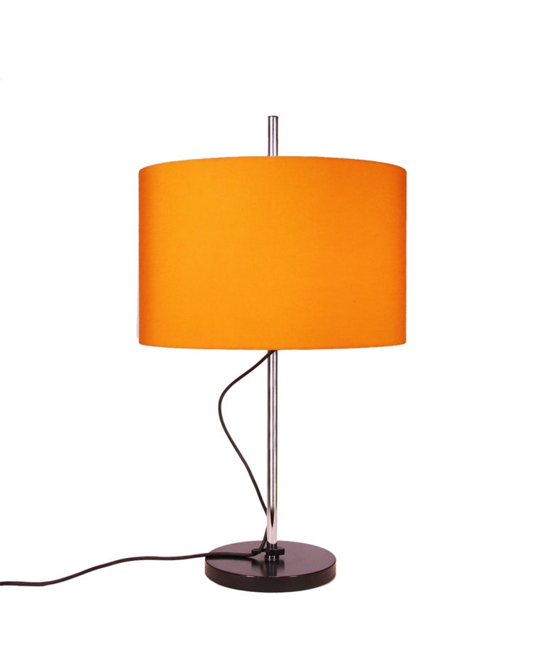 Pair Of 2 Adjustable Table Lamps Orange By Staff Lighting Germany 1960s