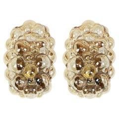 1 of 4 Amber Bubble Glass Sconces by Helena Tynell, Limburg, Germany