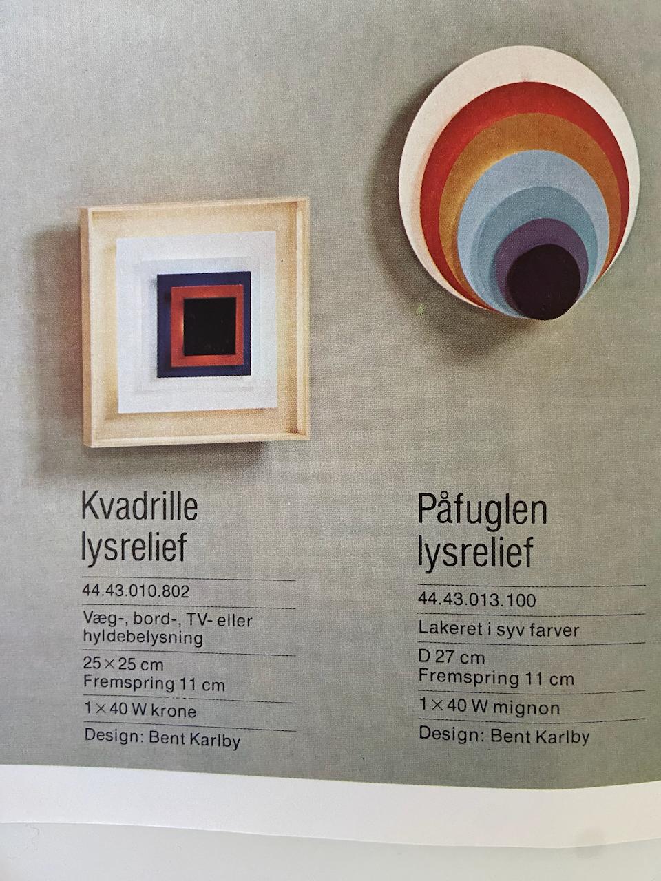1 di 2 Lampada da tavolo a parete Bent Karlby Kvadrille per Lyfa, Danimarca 1960 in vendita 8