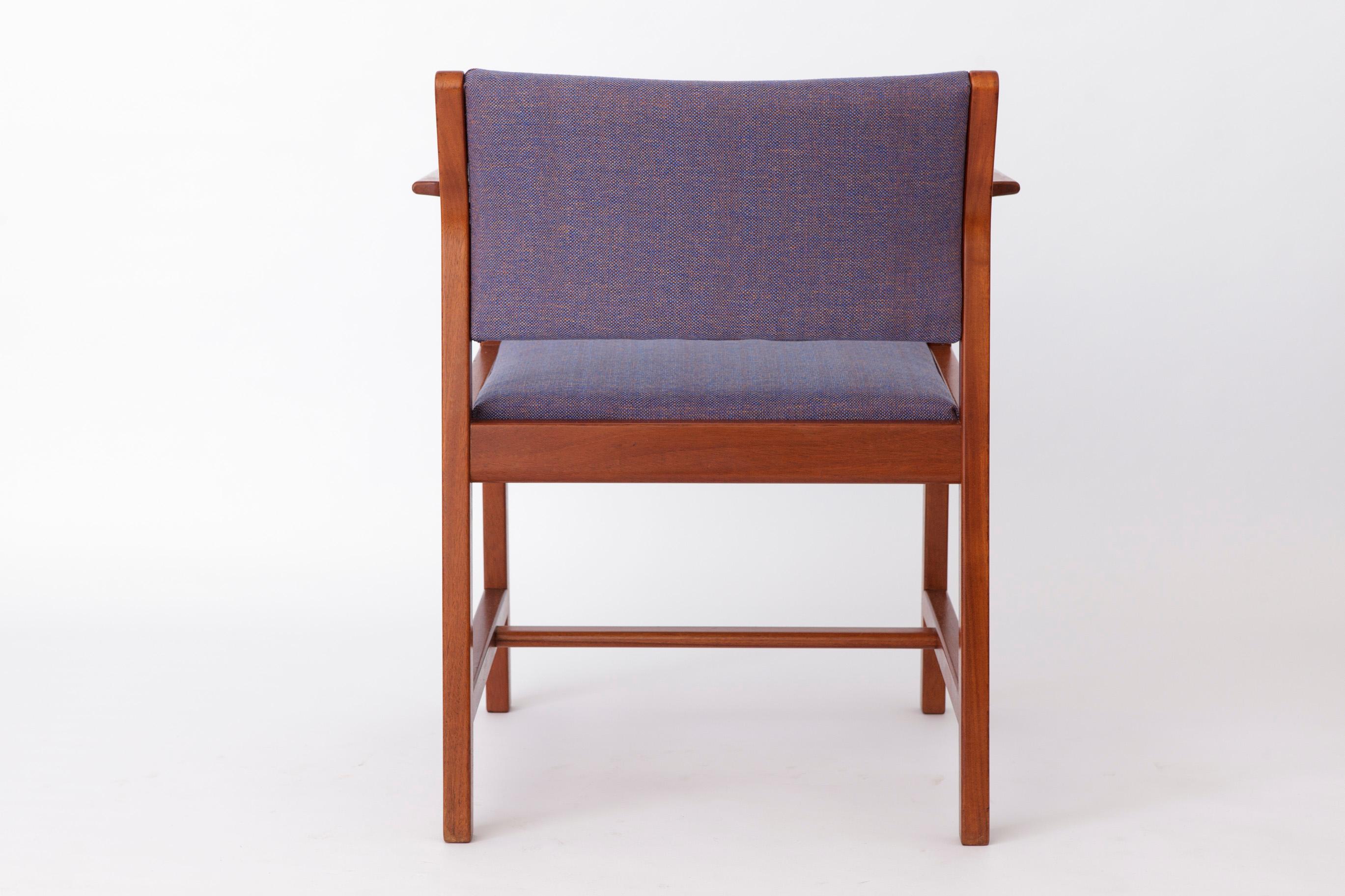 1 de 2 Sillón Vintage Børge Mogensen años 60 para Fredericia Stolefabrik Teca en venta