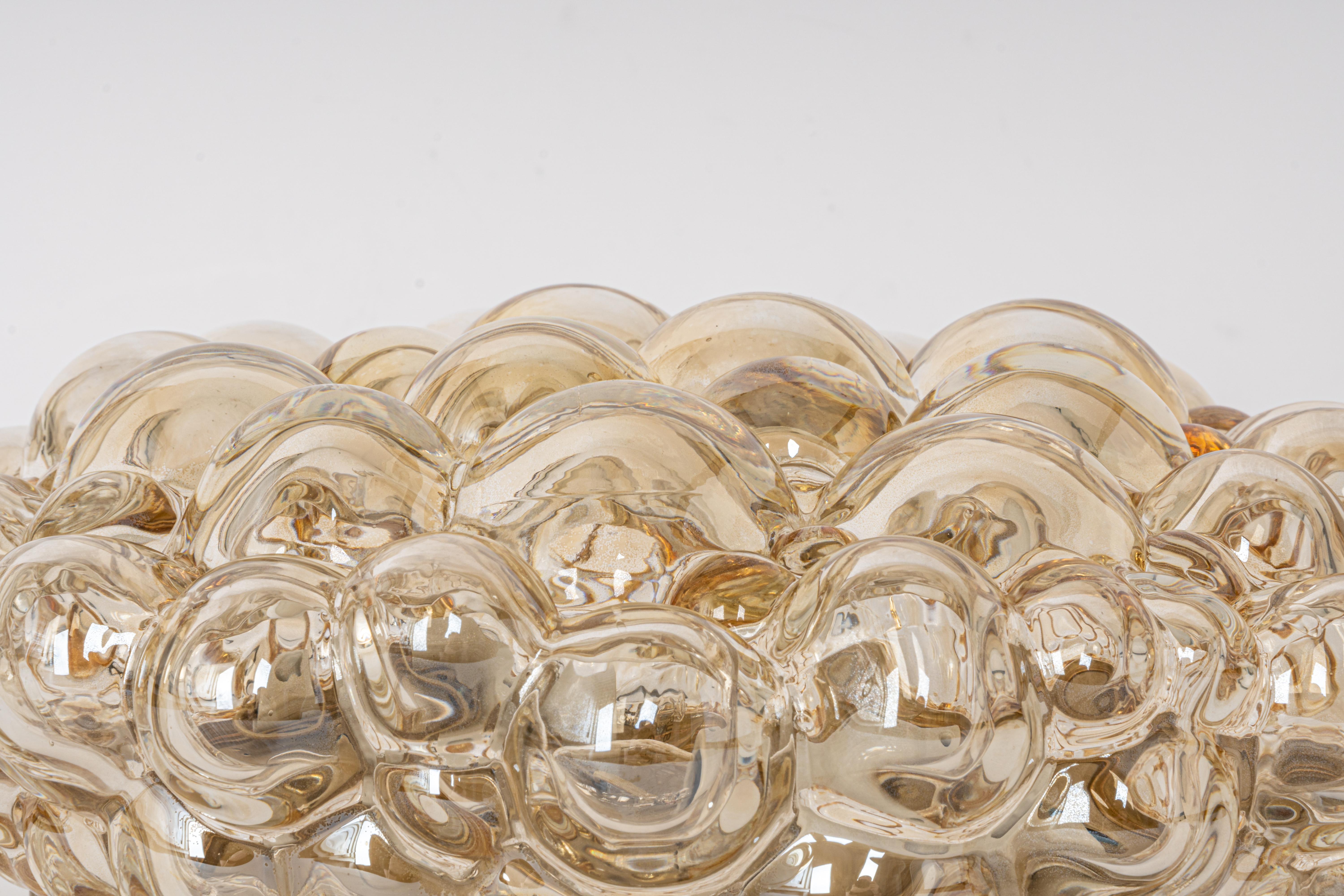 1 of 2 Bubble Glass Flushmounts by Helena Tynell, Limburg, Germany, 1970s In Good Condition In Aachen, NRW