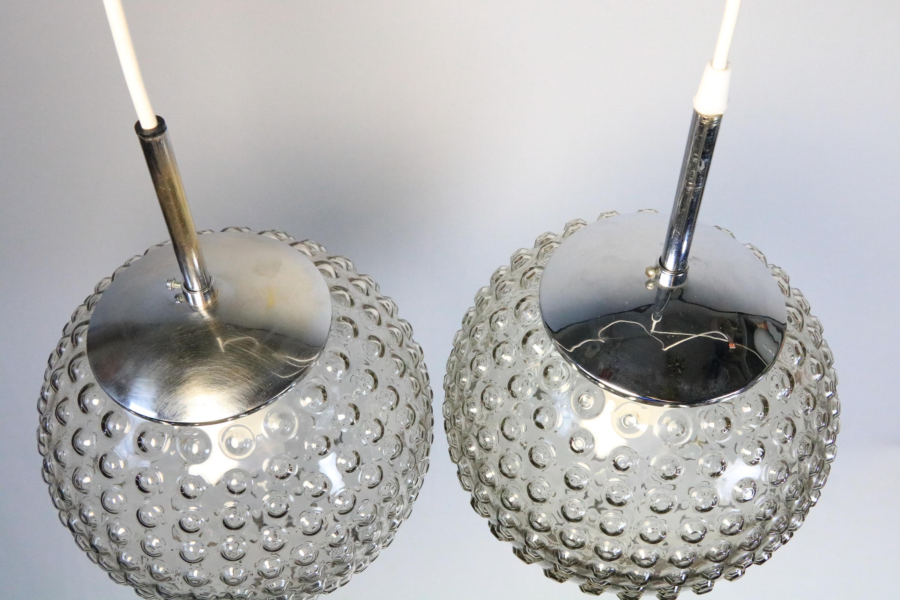 1 of 2 Bubble Glass Lamp, STAFF, Krüger, Mid-Century, B condition For Sale 6