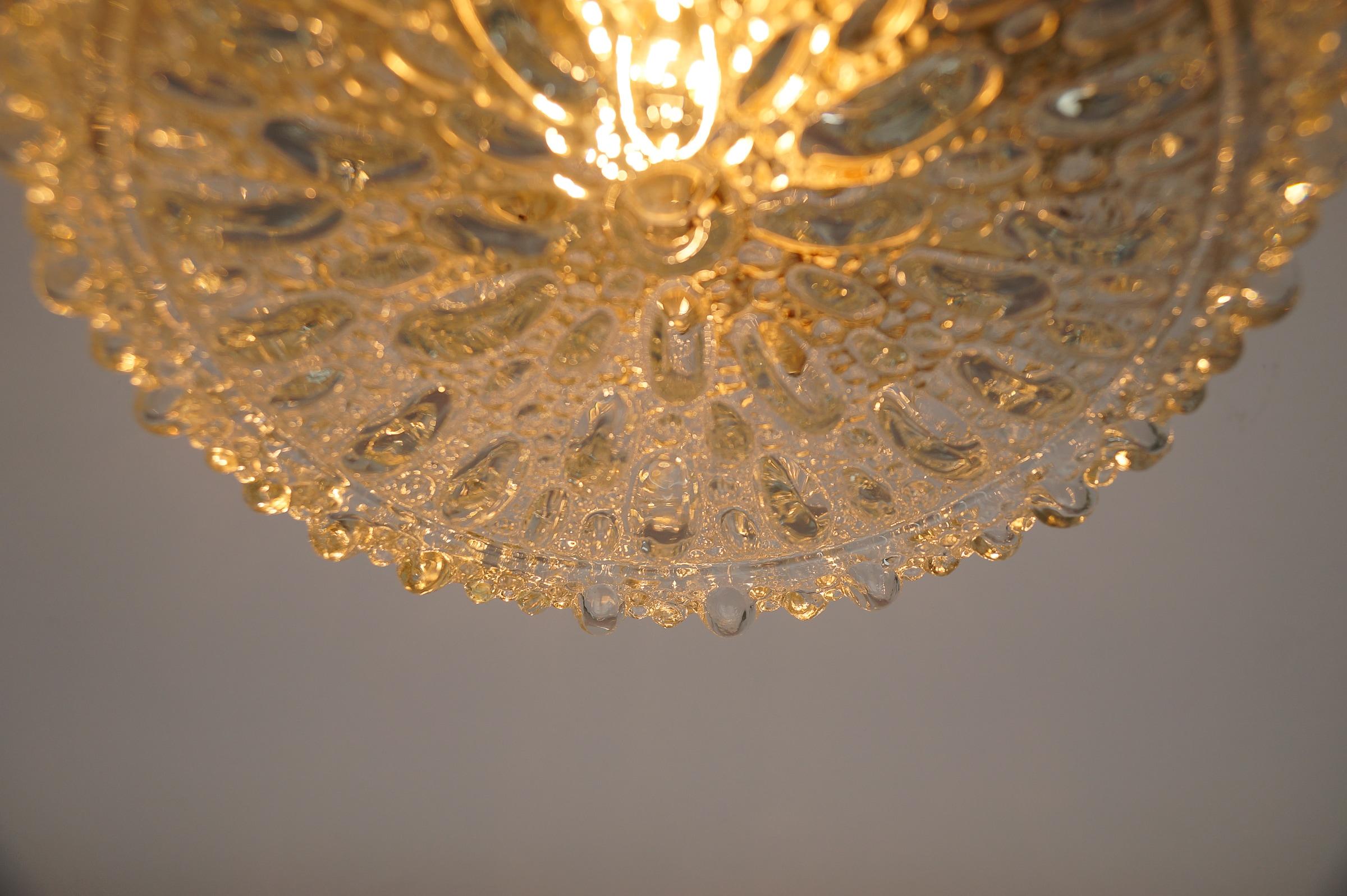 1. de 2 Lámpara de pared / empotrable de cristal burbuja de Limburg, años 60 Alemania en venta 2