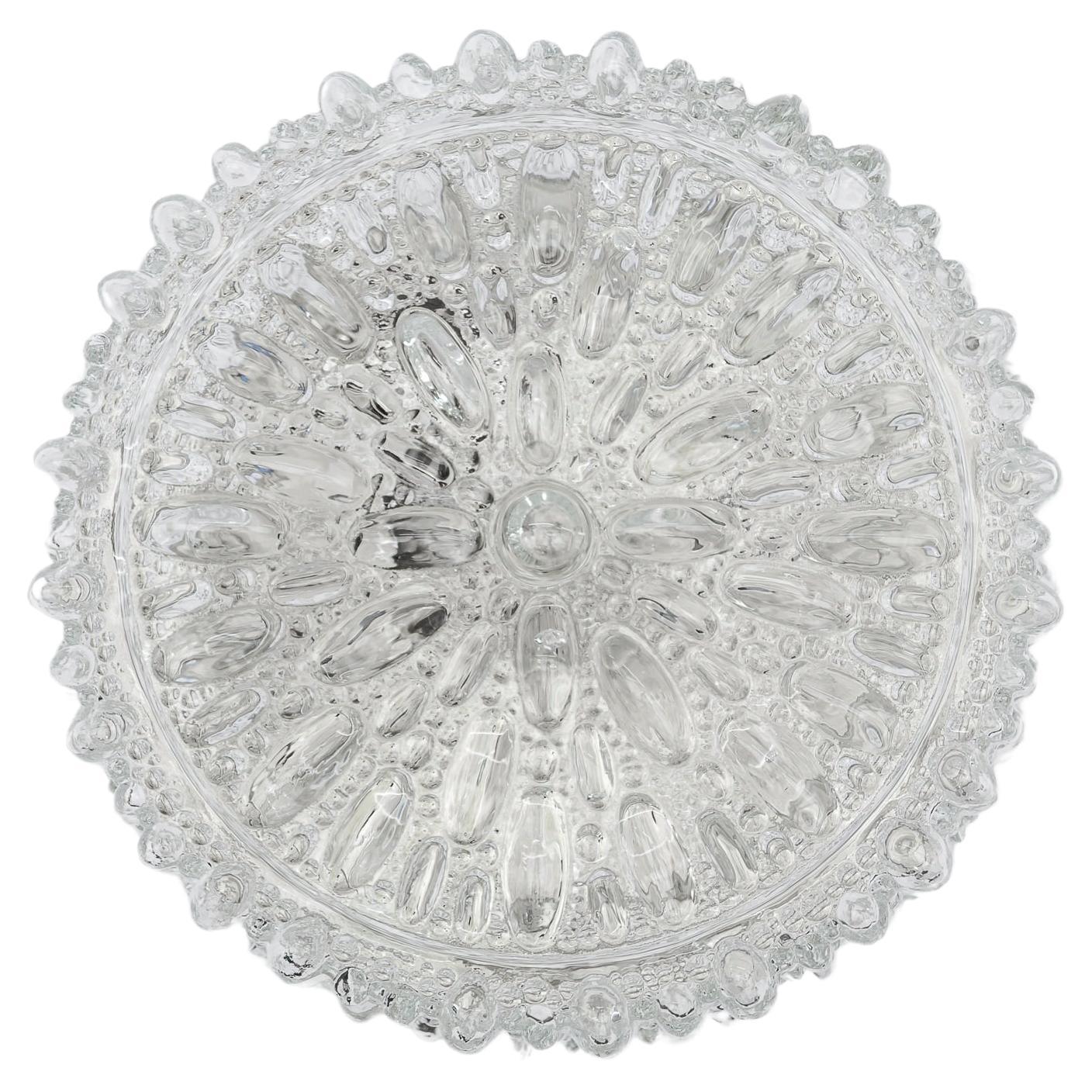 1. di 2 Lampade da parete in vetro a bolle / Flush Mount di Limburg, Germania anni '60