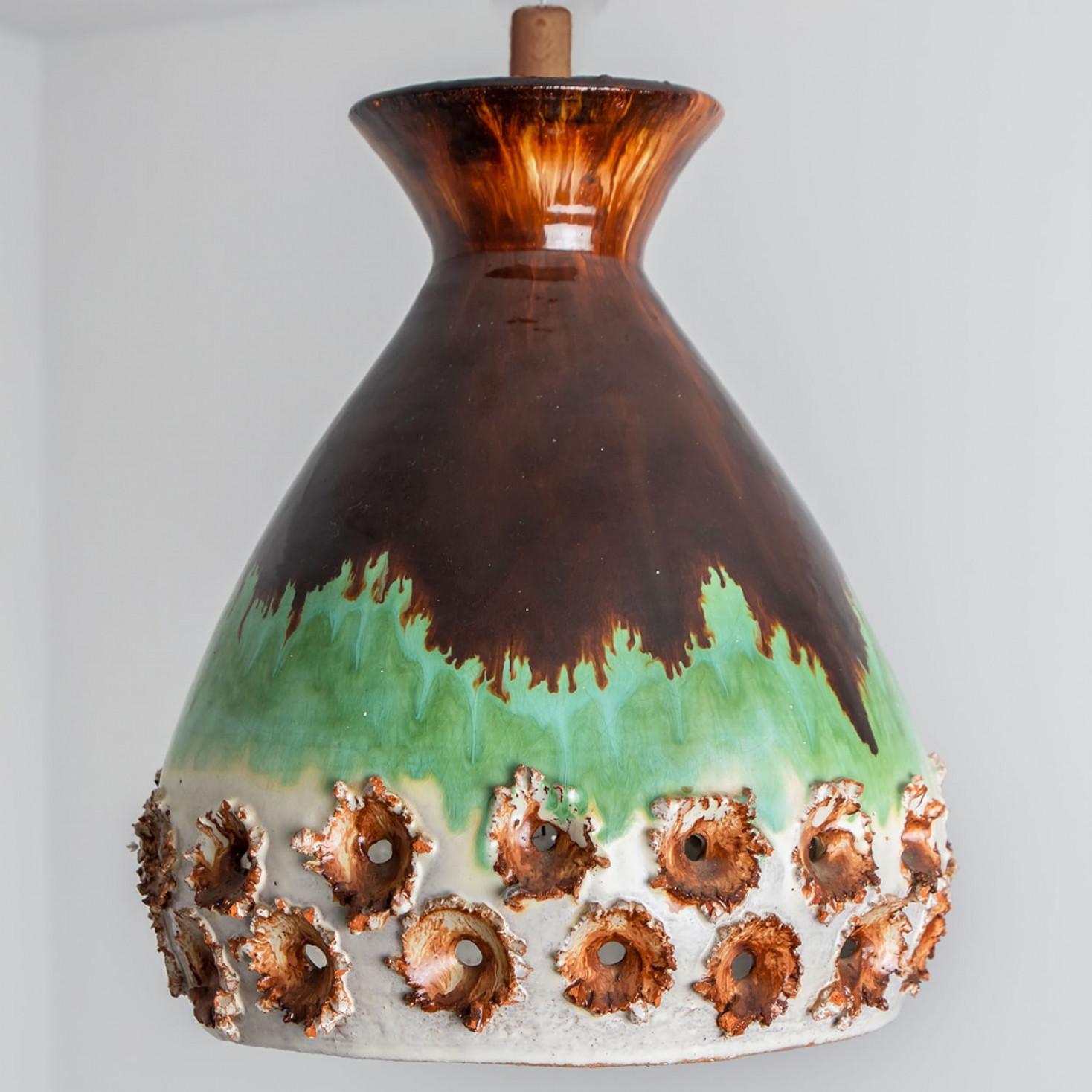 Vernissé 1 de 2 Lights en céramique, Danemark, 1970 en vente
