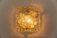 1. of 2 Clear Bubble Glass Mount Lamp Helena Tynell, Germany 1960s