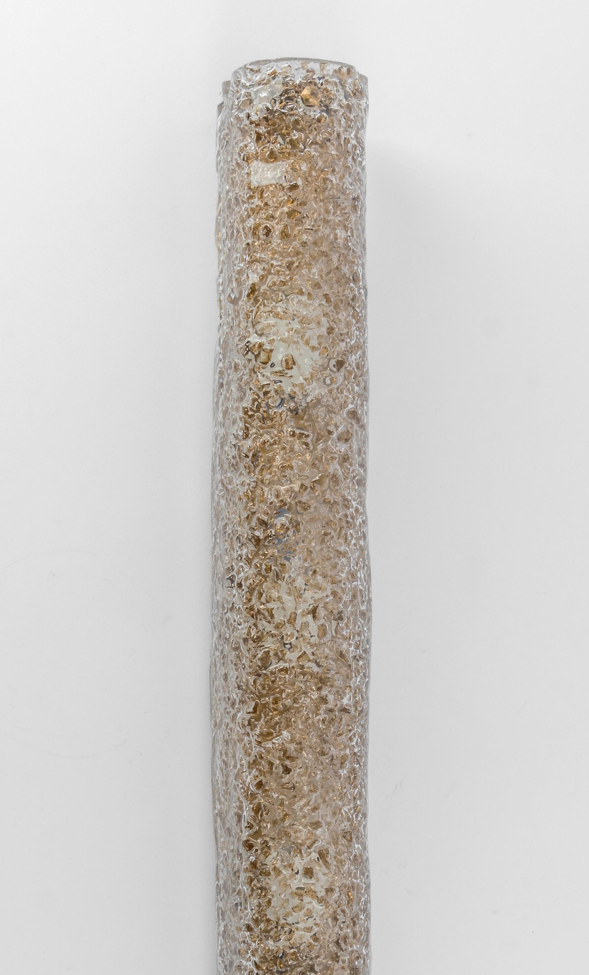 1 de 2 Aplique de pared de cristal de Murano en tonos oscuros de Hillebrand, Alemania, años 70 Alemán en venta