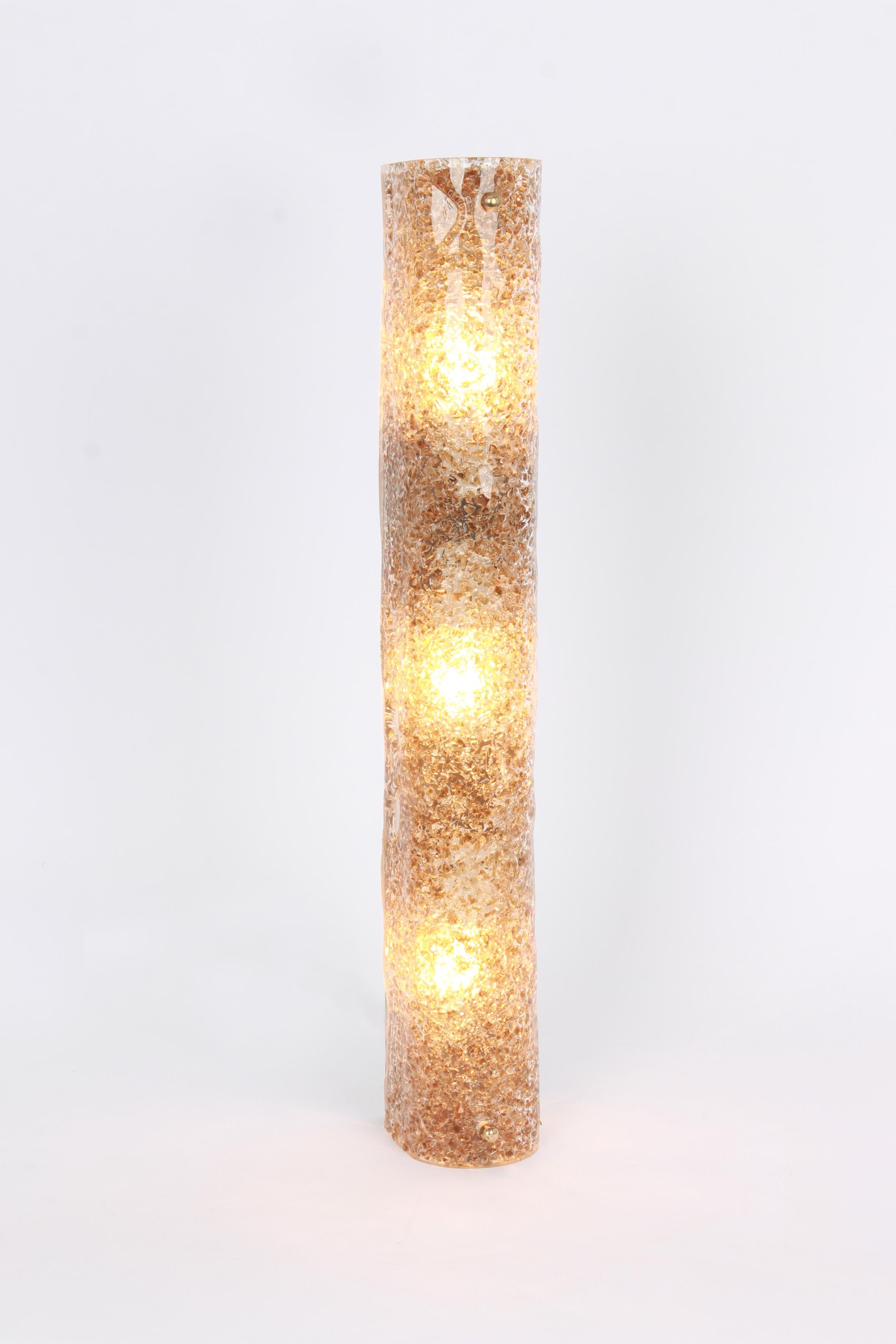 1 de 2 Aplique de pared de cristal de Murano en tonos oscuros de Hillebrand, Alemania, años 70 finales del siglo XX en venta