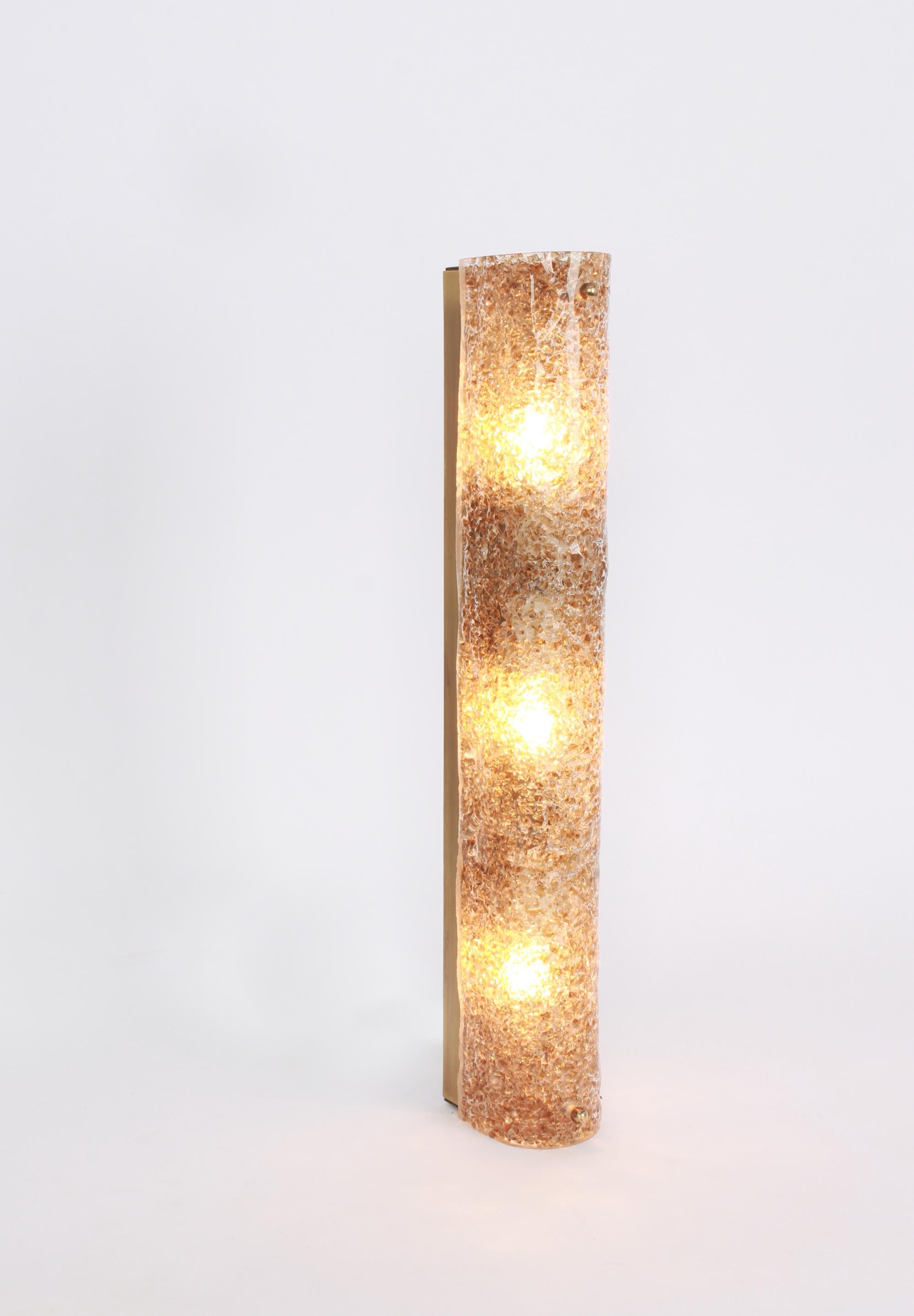 1 de 2 Aplique de pared de cristal de Murano en tonos oscuros de Hillebrand, Alemania, años 70 en venta 1