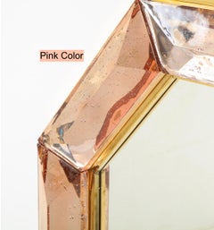(1 of 2) Deposit for x2 Faceted Murano Glass Block Mirrors for Mirka