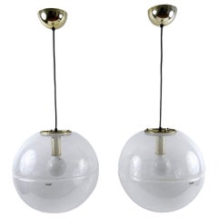 1 di 2 Lampade a sospensione Eleg Mid-Century Modern Sfera di iGuzzini Italia anni '70