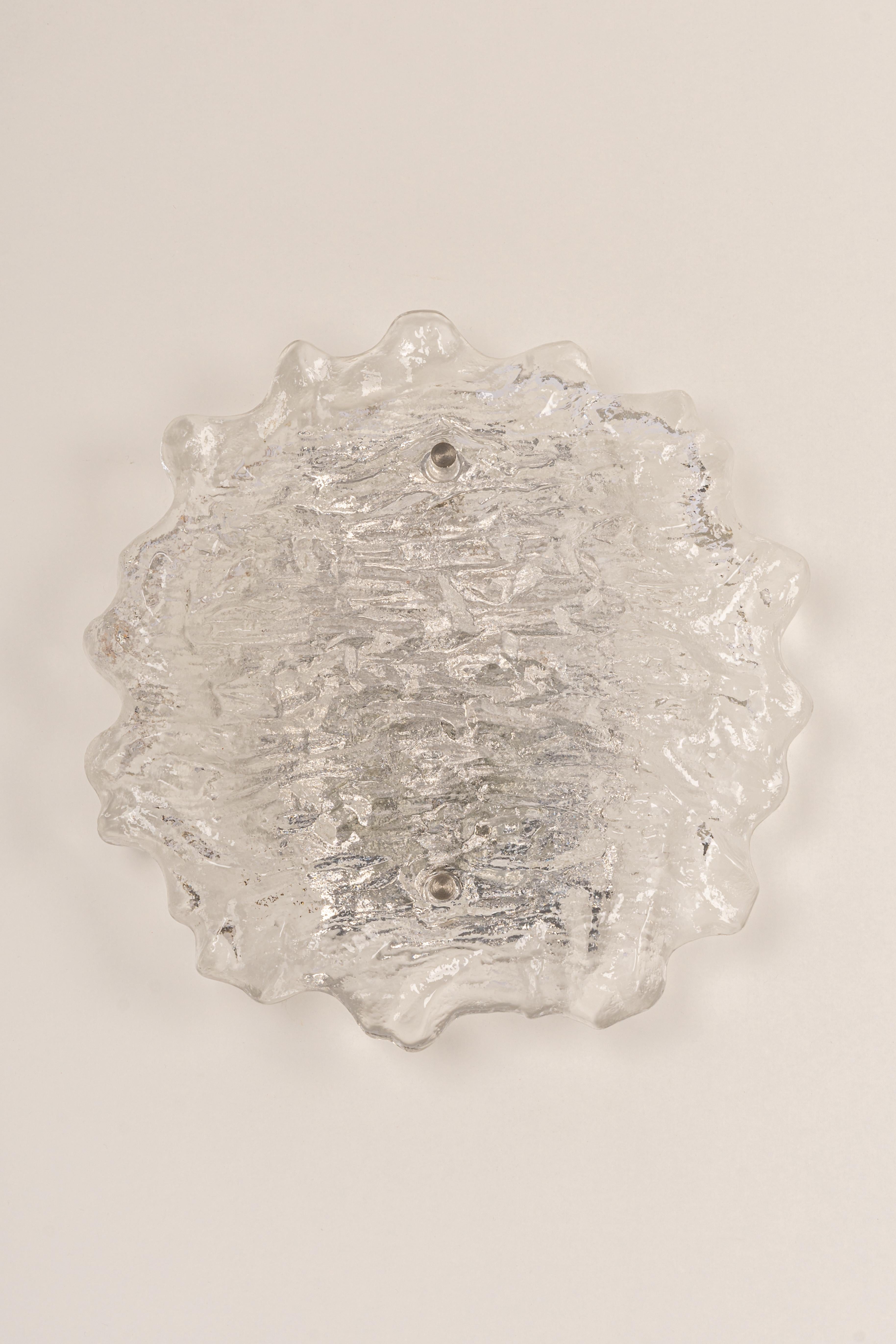 Late 20th Century 1 of 2 Exclusive Sputnik Crystal Glass Wall Sconce by Peill & Putzler, Germany For Sale