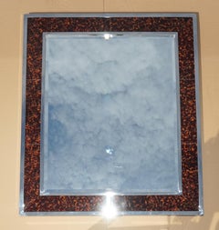 1 VON 2 EXQUISITE RALPH LAUREN CITY MODERN SPIEGEL MIT CHROM-RAUCHGLASRAHMEN