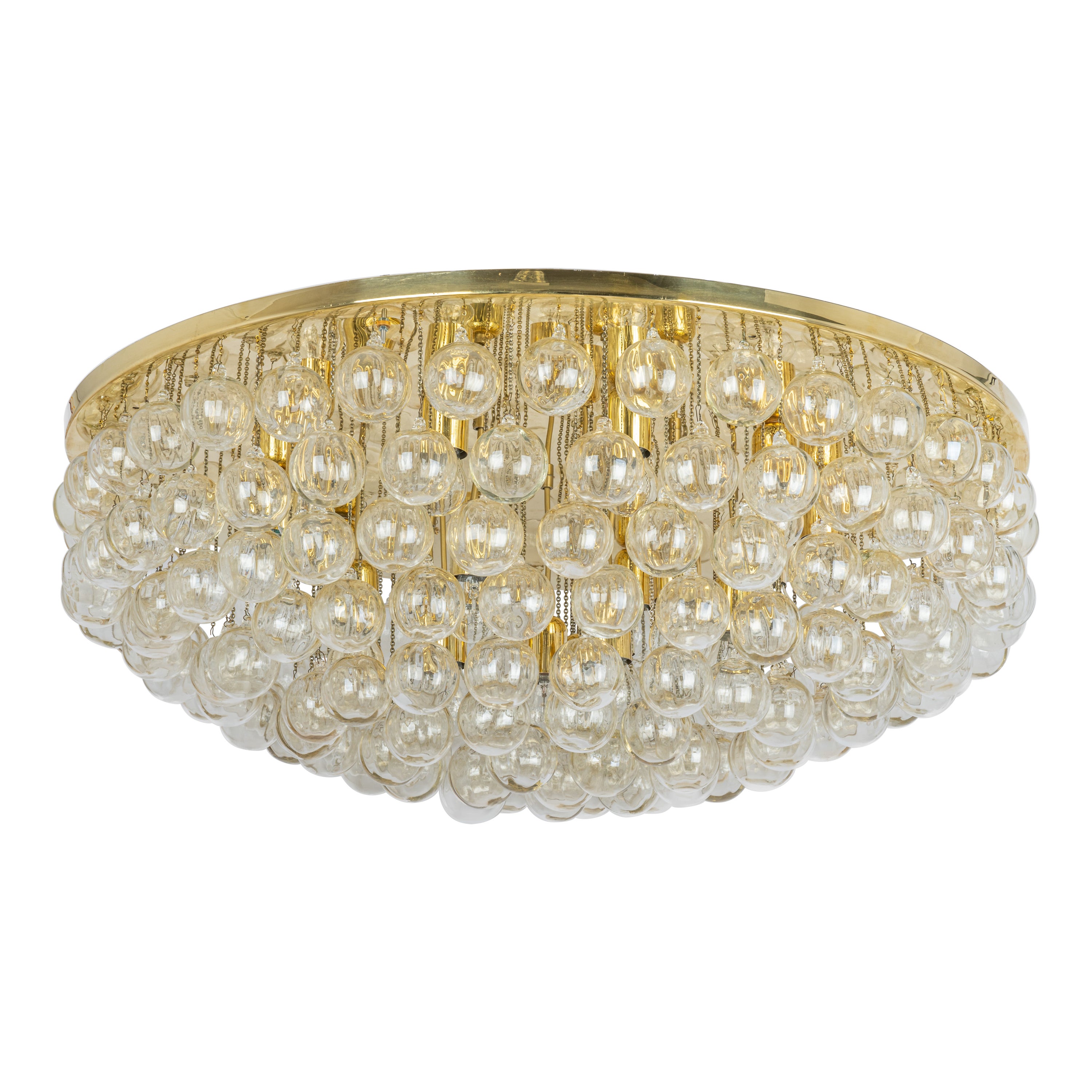 1 de 2 Lámpara extragrande de cristal de Murano, Christoph Palme, Alemania, años 70 en venta