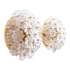 1 (di 2) Lampadario a incasso e a parete Palwa Floral di Ernst Palme