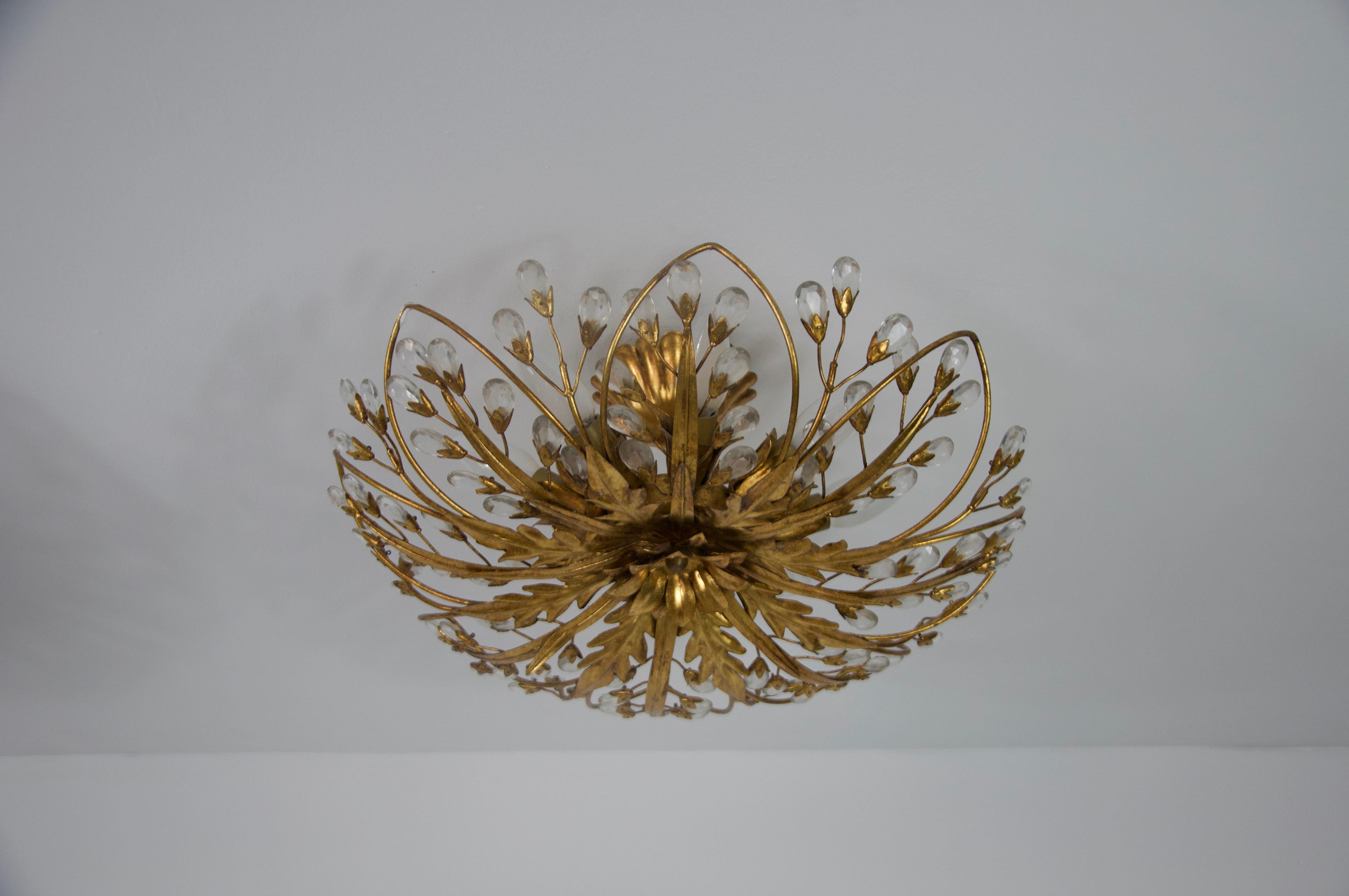 1 von 2 Florentine Flower Shape Flush Mount von Banci Firenze, Italien, 1970er Jahre (Italienisch) im Angebot