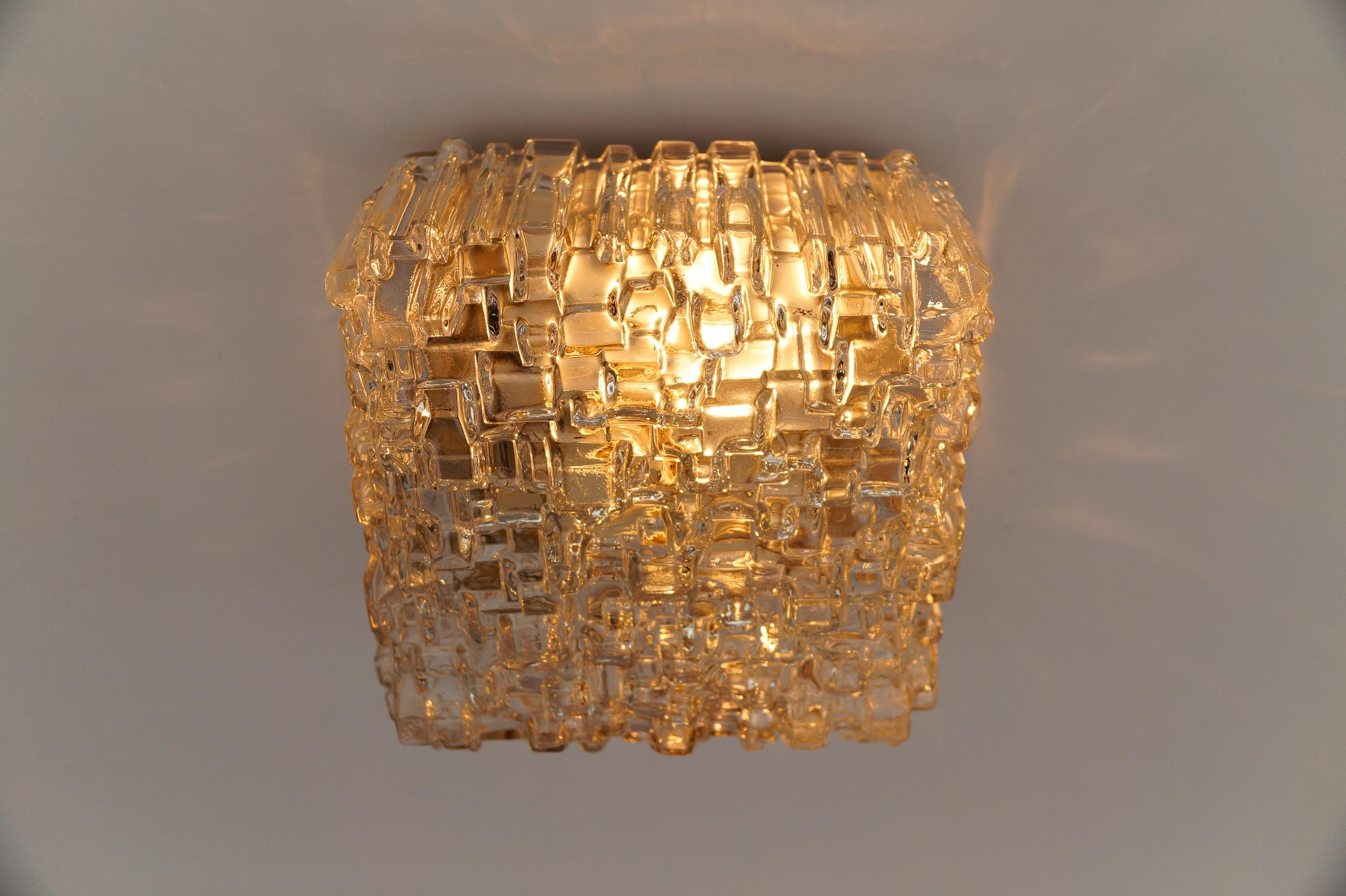 1. de 2 Aplique Geométrico de Burbujas de Cristal de Hoffmann Leuchten Años 60 en venta 5