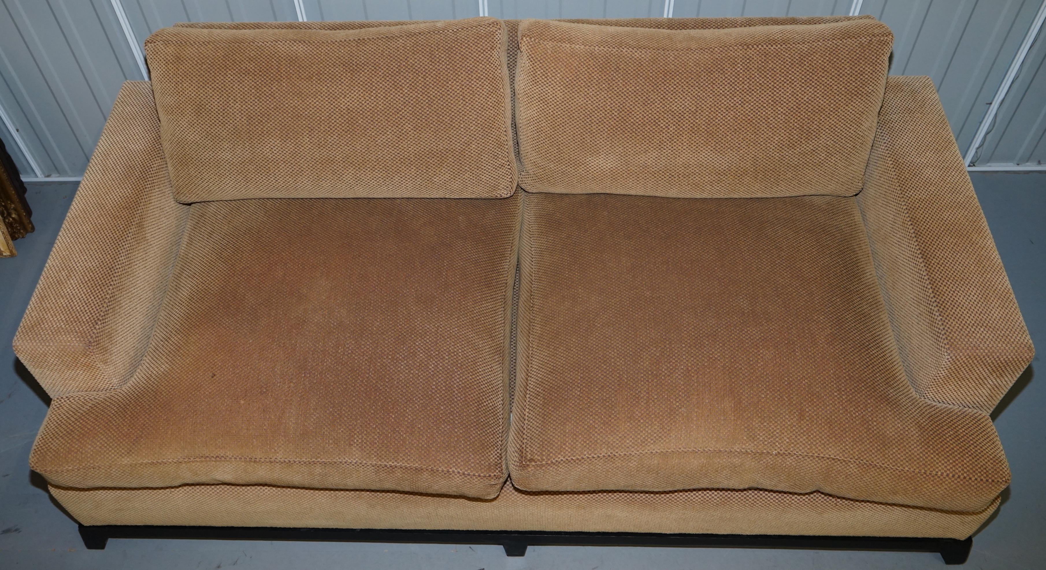 Art Deco 1 of 2 George Smith Signature Square Arm Sofa Feather Filled Cushions
